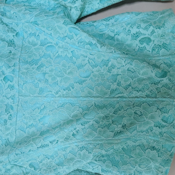 Love Culture Minty Green Lace over jacket M - Picture 6 of 7